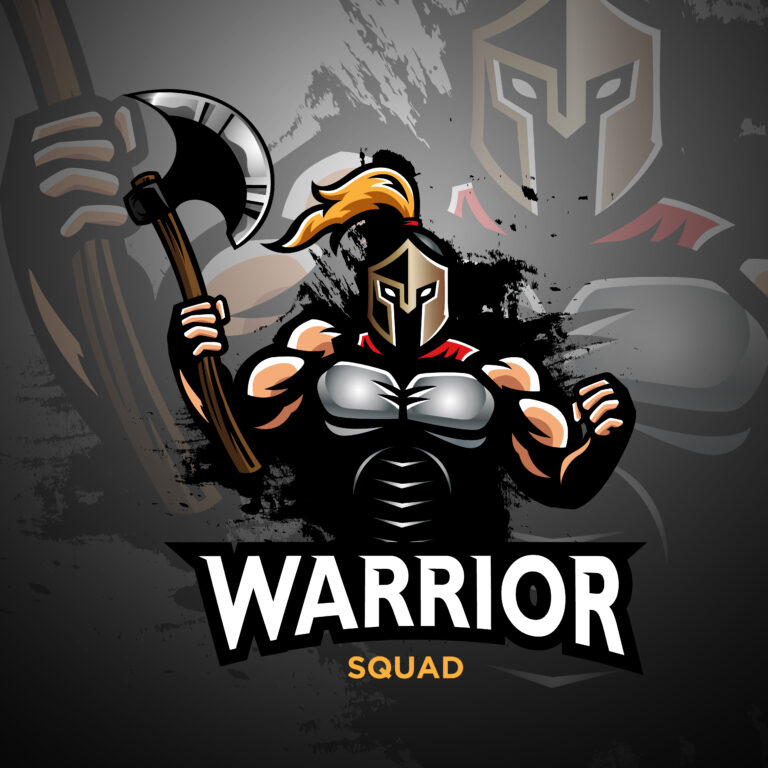 Spartan warrior with an ax in the hand