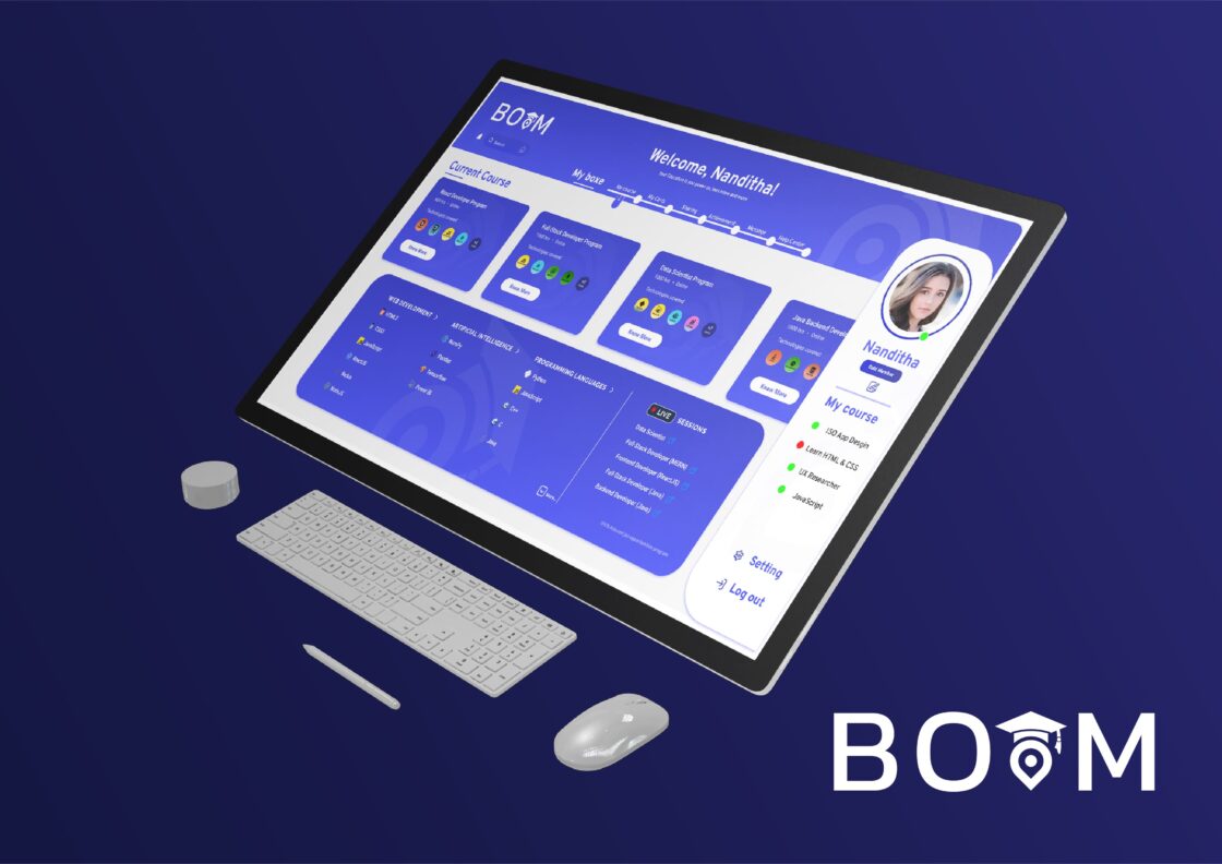 “E-Learning Dashboard | Boom Online Learning Platform”